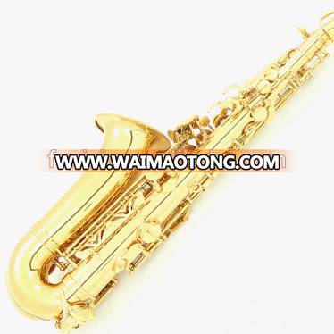 OEM Eb key golden lacquer Chinese alto saxophone